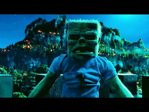A Minecraft Movie 2025 : Zombies Scene