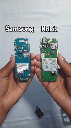 Samsung vs Nokia phone comparison 🔥#samsung #nokia #keypadmobile #oldphones #electronic #comparison