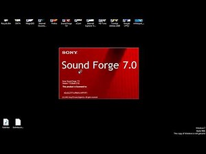 How to use sound forge 7 0 to software to edit sound and music and save file to mp3