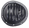 Trans Dapt 9938: Black Powdercoated Aluminum Differential Cover Kit 1977-91 GM Intermediates (10-Bolt, Front) - JEGS