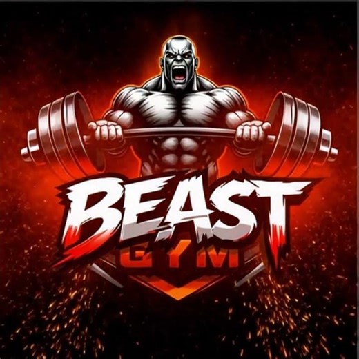 BEAST GYM Logo Animation Cinematic Fitness Brand Intro Bodybuilding Logo Reveal 💪🔥