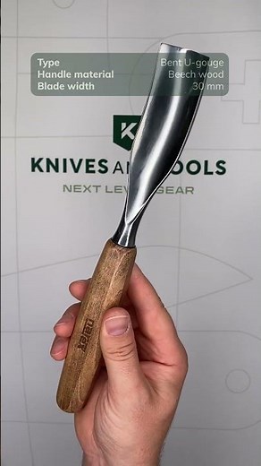 Narex PROFI Bent Carving Chisel Profile 7, 827430, bent U gouge, 30 mm