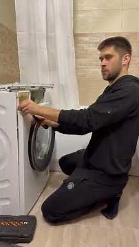 Replacing the door seal (rubber seal) in a Bosch washing machine — step-by-step instructions #was...