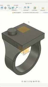 3D modeling of a Lego ring in Fusion! #3d #lego #fusion360