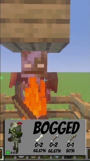 Skeleton Mob Drop Rates in Minecraft #minecraft
