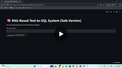 Building RAG-Based Text-to-SQL System with Groq LLaMA 3.1 | srinivas siripella posted on the topic | LinkedIn