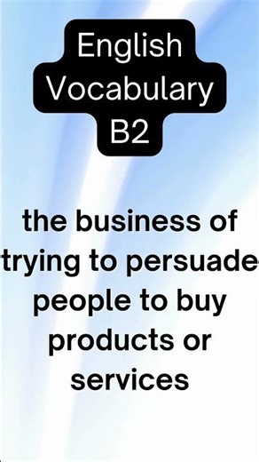 Advertising. English Noun Meaning. Promoting Products or Services