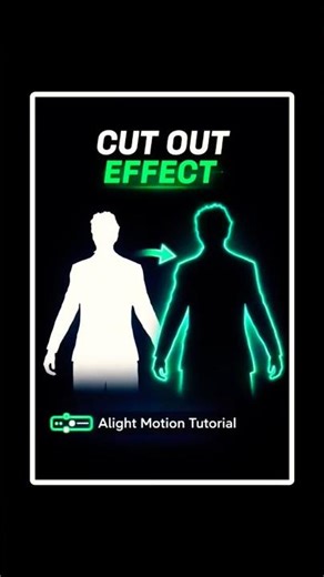 Cut Out Effect Editing in Alight Motion | Easy Tutorial 2026 #shorts