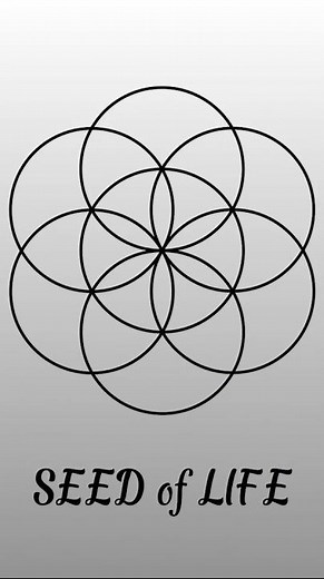 Seed of Life Drawing ✨ Sacred Geometry Art Tutorial #geometricart #seedoflife #scaredsymbol #art