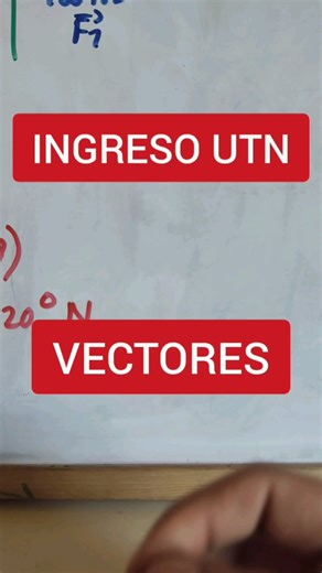 Ejercicio de estática brindado en un examen final para el ingreso a la UTN #matematica #universidad #utn #vectores #fisica