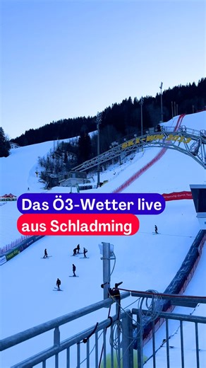 Live aus Schladming, das Ö3-Wetter heute direkt vor Ort mit Sigi Fink, inklusive aktueller Updates fürs Nightrace. Spoiler: gutes Schuhwerk 👢 und warm anziehen 🧣 | Hitradio Ö3