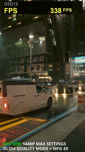 Cyberpunk 2077, 1440p, Path Tracing, MFG 4X #rtx5090 #9800x3d #cyberpunk2077