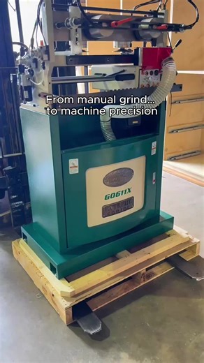 #Unboxed and ready to level up! @44customwoodworx just brought home the Grizzly Extreme Series Dovetail Machine 💪 Clean cuts, tight joints, and no more hand-chisel fatigue. This is what precision looks like in a modern cabinet shop 🐻