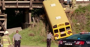 Inside Camera Catches Bus Crash As It Happens