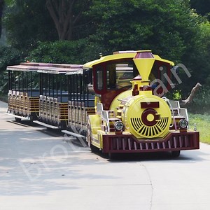 [Hot Item] Amusement Park Outdoor Kiddie Amusement Train Road Trackless Train for Sale