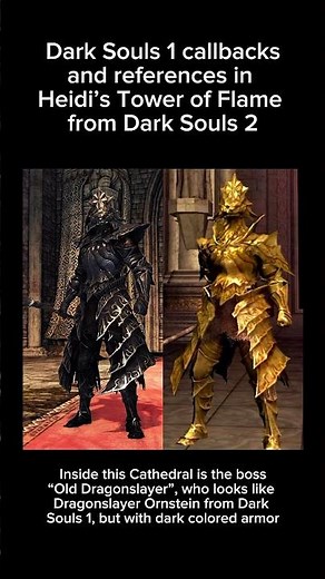 Dark Souls 1 callbacks in Dark Souls 2 Heidi’s Tower of Flame #darksouls #darksouls1 #darksouls2