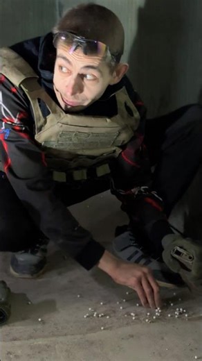 The weapons are dummies, the people in this video are professional actors.