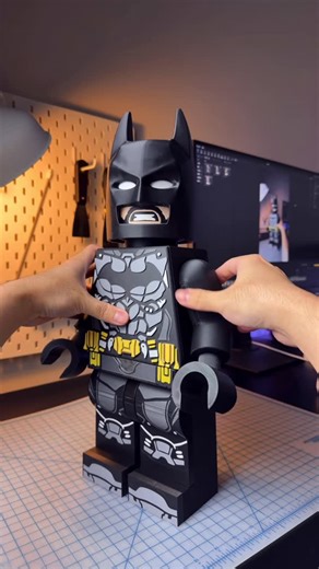 Next Level Studio on Instagram: "I am batman! Available soon @cults3d @thangs3d @myminifactory @printablescom #3dprinting #batmanvssuperman #batman #dc #minifigure #giantminifigure #3dprint #maker #dcuniverse #3dmodel #printables #stl #diy #hobby #filament #fyp #lego #brick #superhero #kids #legoman #makerworld #toy #3dprintedtoy #makerworld #bambulab #toys #figure #decoration #ornament"