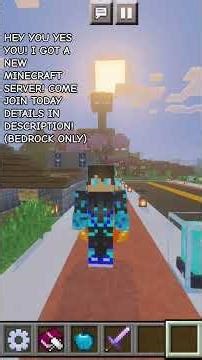 HEY YOU YES YOU! I GOT A NEW MINECRAFT SERVER JOIN TODAY #ChillSpotSMP #minecraft #bedrock readbelow