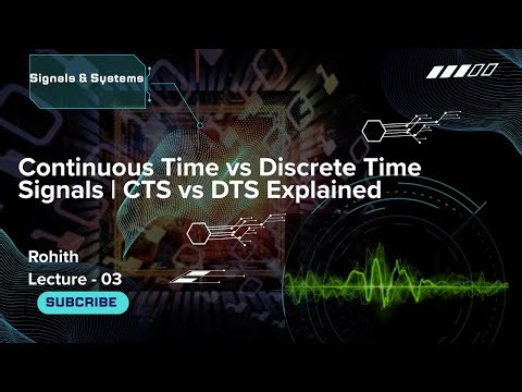 3 Continuous Time vs Discrete Time Signals | CTS vs DTS Explained