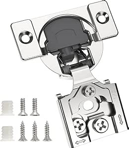 Chibery 6 Pack 1/2" Overlay 3D Soft Close Concealed Hinge for Face Frame Door, Satin Nickel, Hidden 105 Open Angle Stainless Steel Hinge for Kitchen Cabinet Door