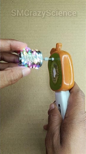 Hand Power Turns On String Light #shorts #innovation #dcmotor
