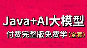 全网最全的Java AI大模型应用开发教程来了，从大模型接入框架、SpringAI、RAG、MCP、模型微调以及项目实战，全程干货无废话，学完少走99%的弯路！