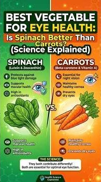 Best Vegetable for Eye Health: Is Spinach Better Than Carrots? (Science Explained)