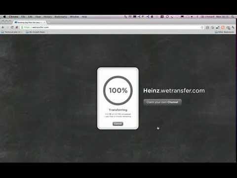 How To upload a file using wetransfer.com