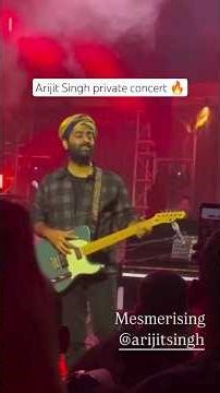 Arijit Singh's Exclusive Video From His Recent Private Concert 🔥🤩