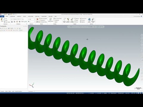 Nice way to create a spiral surface in Mastercam