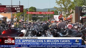 170K views · 566 reactions | A motorcycle rally in South Dakota is feared as a COVID-19 super-spreader event. Tens of thousands of motorcyclists are attending the annual convention despite objections from residents in the community. https://gma.abc/2PClVgT | Good Morning America | Facebook
