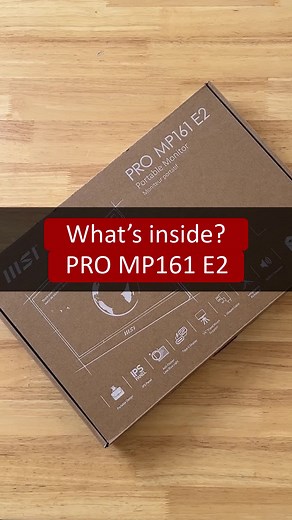 Unboxing PRO MP161 E2 Portable Monitor with Sustainable Packaging and Carrying Pouch