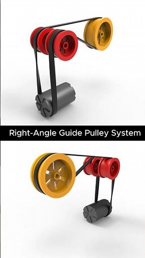 Right-Angle Guide Pulley System #machine #technology #mechanic