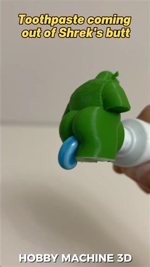 Funny Shrek For 3D Printed Toothpaste🪥🦷