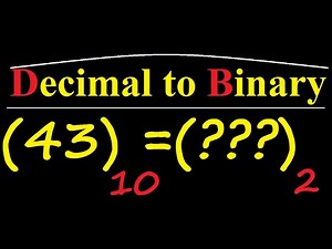 How to convert Decimal to Binary