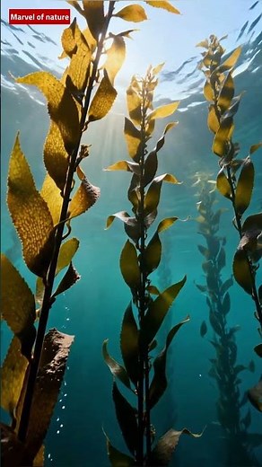 Giant Kelp: The Ocean’s Underwater Forest 🌊🌿 #naturefacts #wildlife