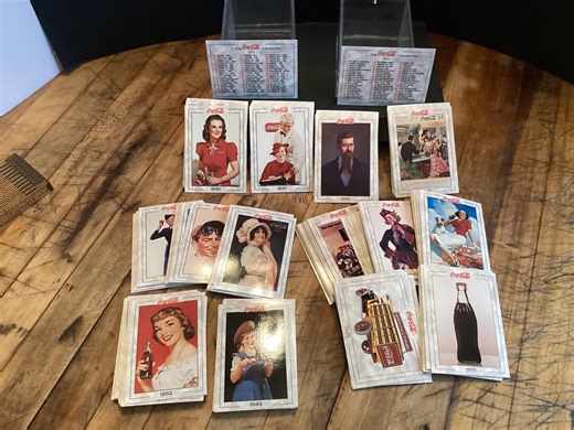 Vintage Coca-cola Collectible Card Sets – Series 1 & Series 2 – Classic Advertising Art – Complete With Checklists - Etsy