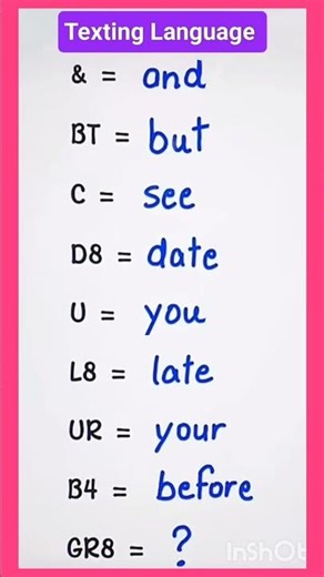 Texting Language Learning 🔥