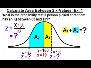 Statistics: Ch 6 The Normal Probability Distribution (17 of 28) Find Area Between 2 x-Values: Ex. 1