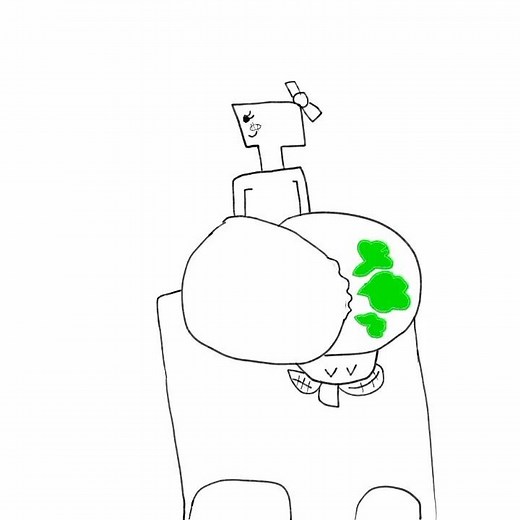 block girl face fart animation