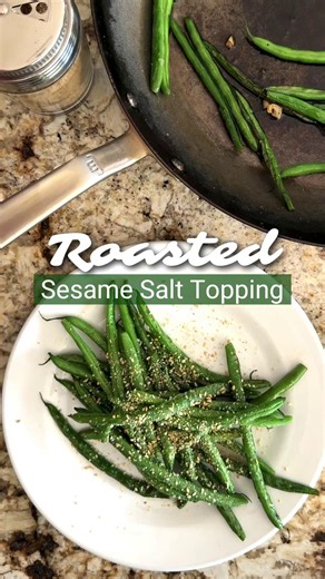 Add instant umami crunch with homemade Gomashio -- a classic Japanese blend of toasted sesame seeds and sea salt. Toast 1 cup sesame seeds with 1 tablespoon salt in a dry pan until the seeds fragrant and sound like they are popping. Grind in a mortar and pestle (or pulse in a food processor) until about 3/4 ground to release the oils. Sprinkle over rice, grain bowls, roasted veggies, avocado toast, popcorn, scrambled eggs, or omelets. Quick, easy, and full of flavor! You'll want to put it on eve