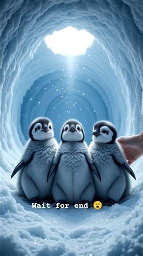 🥰🥹❤️‍🩹“Tiny Penguins Exploring Snow for the First Time!” 😱♥️#viral #shots #tranding #shots