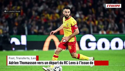 Adrien Thomasson vers un départ du RC Lens à l'issue de la saison - Foot - Transferts - Lens