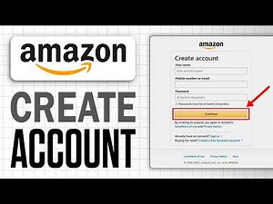 How To Create An Amazon Account in Minutes!