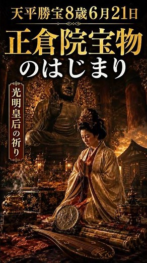 【天平勝宝8歳6月21日】正倉院宝物のはじまり｜光明皇后が大仏に捧げた祈り