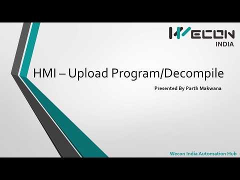 Wecon HMI Upload Program / Decompile Program | How to take backup from Wecon HMI