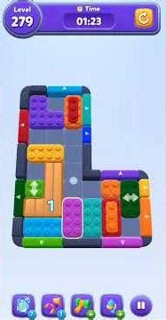 Color Block Jam Level 279 Solution #colorblockjam #gaming #puzzlesolution #gamingvideos #videogames