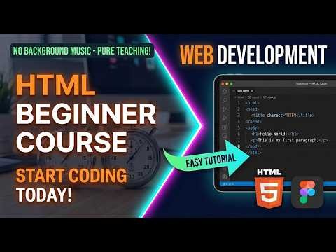 Complete HTML Course for Beginners 2026 | No Background Music (Pure Teaching)