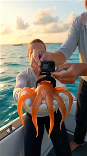 “Octopus GoPro Enters a Dark Reef Cave… What It Finds Is MASSIVE 😱”